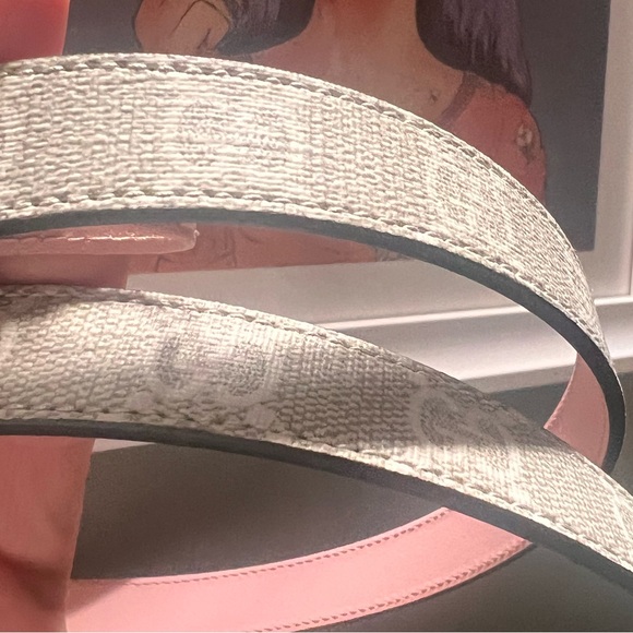 Gucci NWT pink thin supreme GG tan belt - Picture 4 of 4
